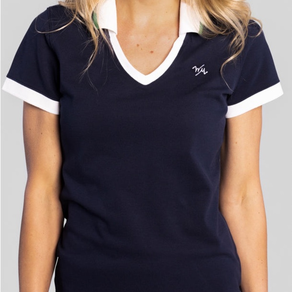 NWT MURRAY CLASSIC
WOMEN'S V-NECK PIQUE
POLO Large